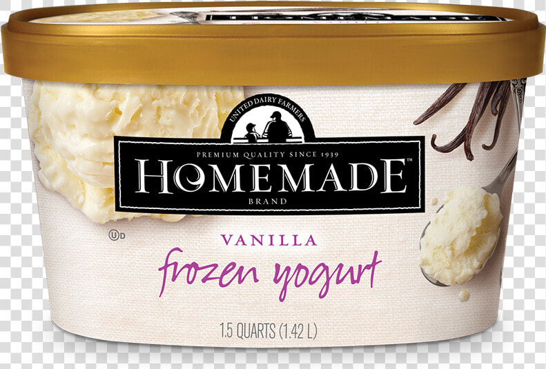 Homemade Brand Vanilla Frozen Yogurt 48oz   Coconut Almond Chip Ice Cream  HD Png DownloadTransparent PNG