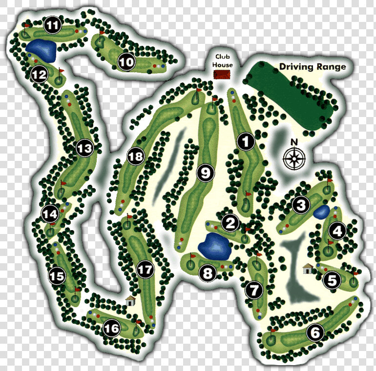 Course Overview   Pinetop Country Club Golf Course Map  HD Png DownloadTransparent PNG