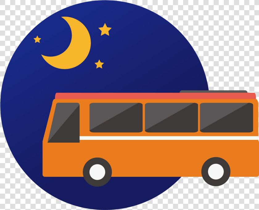 Travel By Night Bus   Night Bus Clipart  HD Png DownloadTransparent PNG