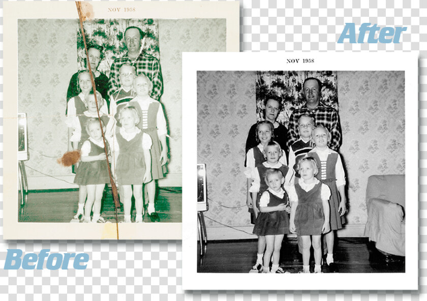 Before And After Look At Our Photo Restoration Service   Photograph  HD Png DownloadTransparent PNG