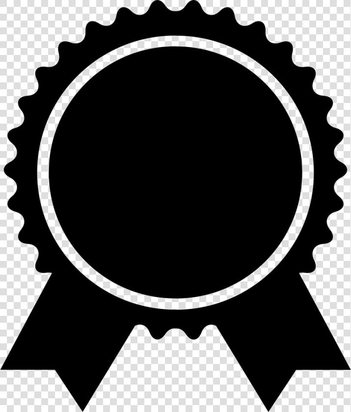 Award Badge Of Circular Shape With Ribbon Tails   Icon  HD Png DownloadTransparent PNG