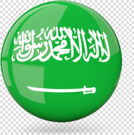 Glossy Round Icon   Saudi Arabia Flag Icon  HD Png DownloadTransparent PNG