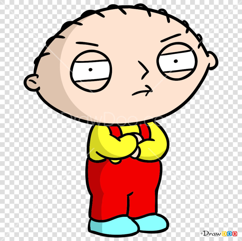 How To Draw A Stewie Easy Griffin With Gun Step Drawing   Stewie Family Guy  HD Png DownloadTransparent PNG