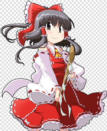 Reimu Portrait   Cartoon  HD Png DownloadTransparent PNG