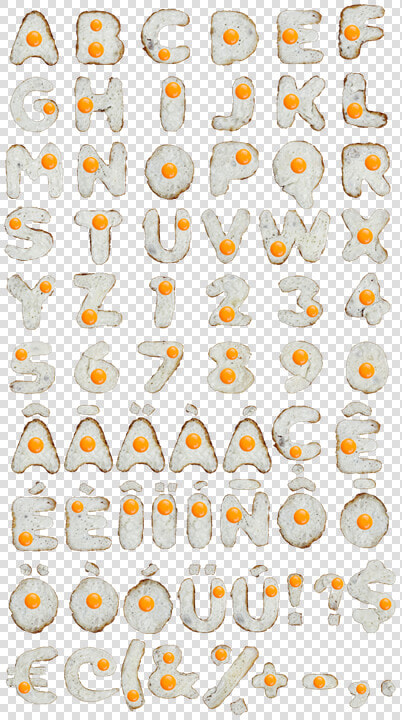 Photo Eggs Font Alphabet   Typography  HD Png DownloadTransparent PNG