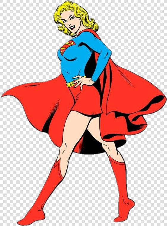 Vintage Comic Book Superhero Clipart Banner Freeuse   Jose Luis Garcia Lopez Supergirl  HD Png DownloadTransparent PNG