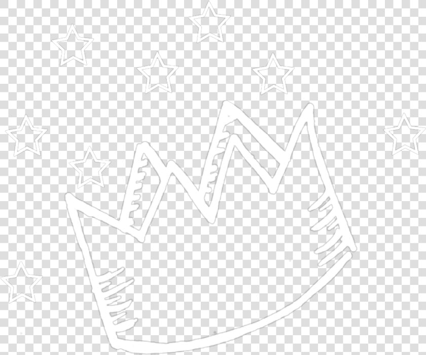 Ftestickers Doodleart White Cute   Transparent Crown Doodle  HD Png DownloadTransparent PNG