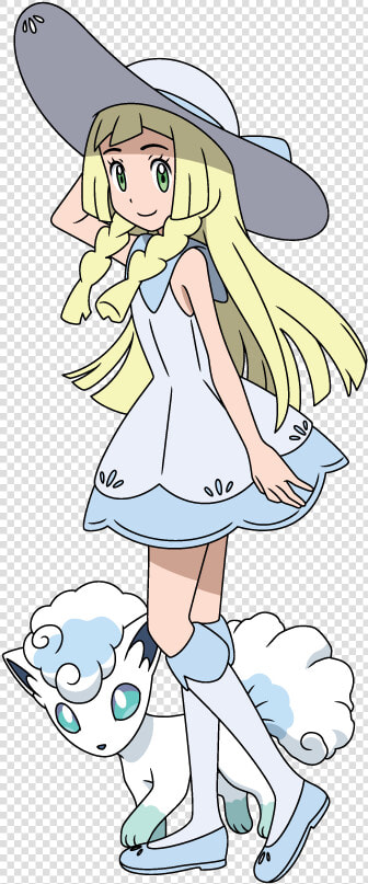 Lillie And Alolan Vulpix   ลิ เลีย โปเก ม่อน  HD Png DownloadTransparent PNG