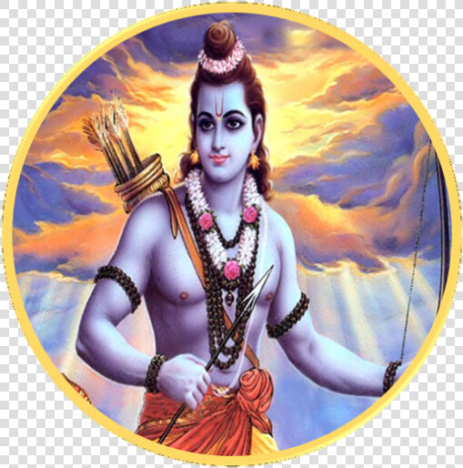 Ramji With Ram Mandir  HD Png DownloadTransparent PNG