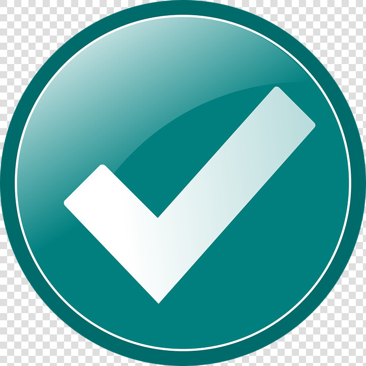 Checkmark  Tick  Check  Yes  Mark  Choice  Teal  Vote   Transparent Background Green Tick  HD Png DownloadTransparent PNG