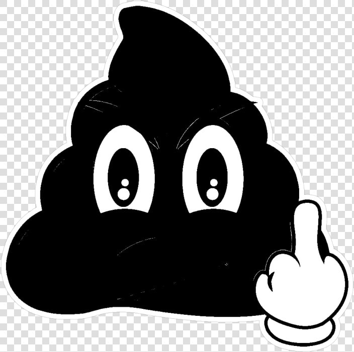  mq  black  fuckyou  emojis  emoji   Fuck You Emoji Black  HD Png DownloadTransparent PNG