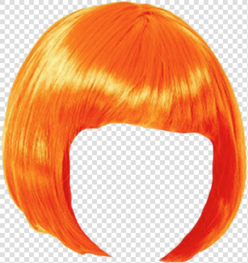 Wig Orange Bob   Wig Png  Transparent PngTransparent PNG