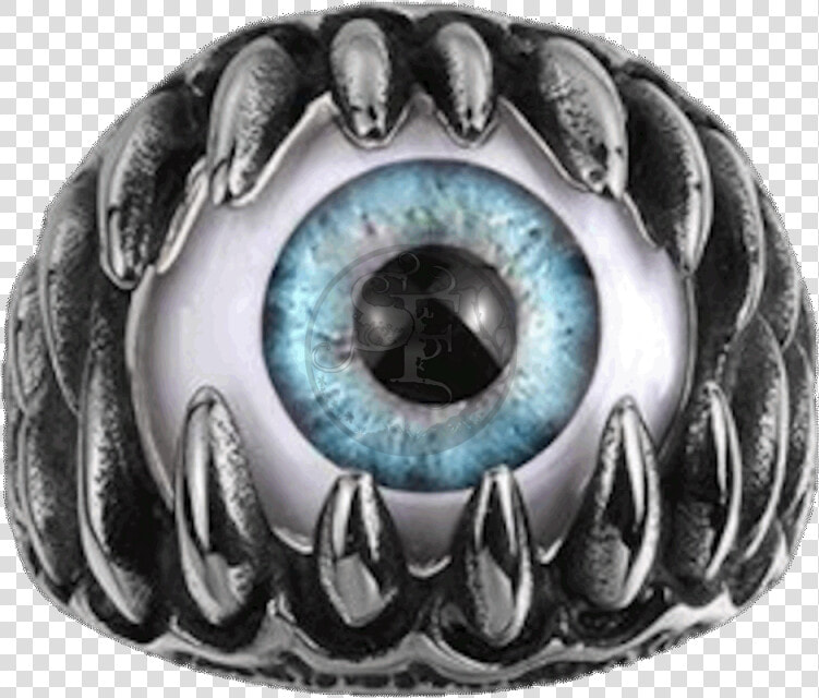 Demon Ring Eye 316l Stainless Steel Biker Maya   Eyeball Ring  HD Png DownloadTransparent PNG