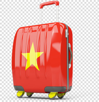 Suitcase With Flag   Moroccan Flag Suitcase  HD Png DownloadTransparent PNG