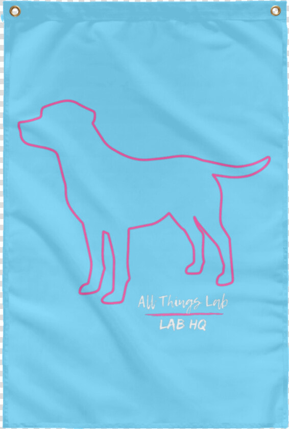 Dog Silhouette Pink Subwf Sublimated Wall Flag   Weimaraner  HD Png DownloadTransparent PNG