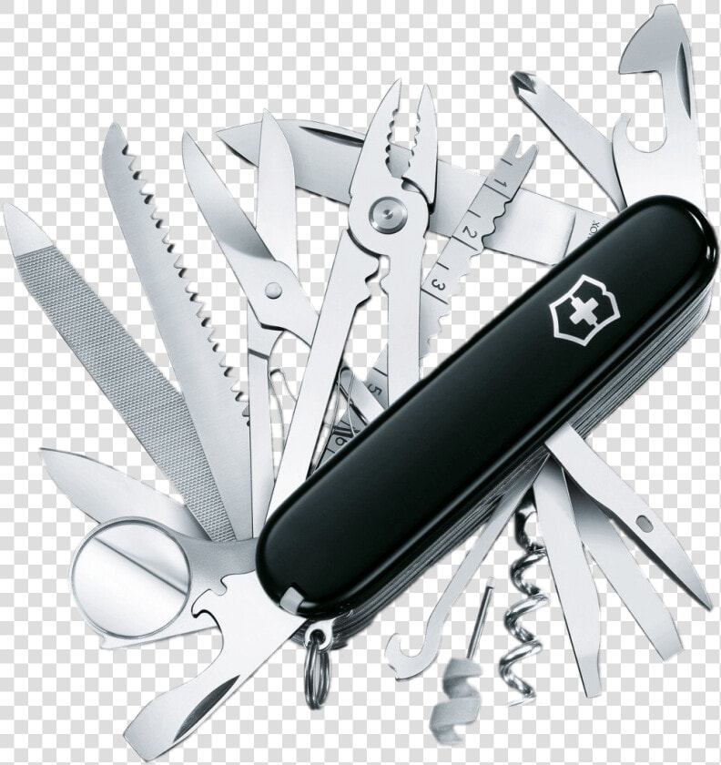 Victorinox Black Swiss Army Knife All Tools   Swiss Army Knife Transparent  HD Png DownloadTransparent PNG