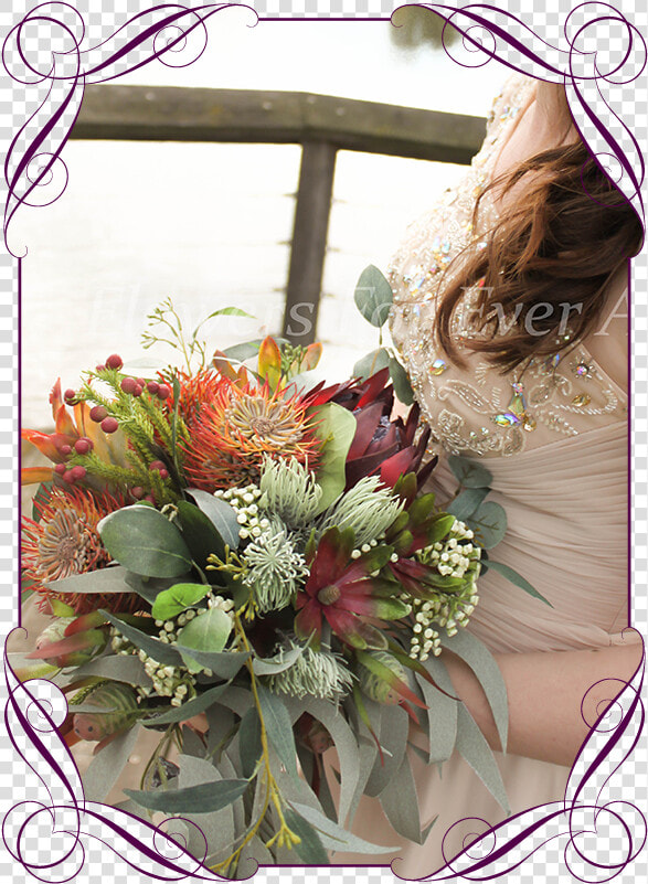 Silk Artificial Faux Australian Native Bridal Bouquet    Bouquet  HD Png DownloadTransparent PNG