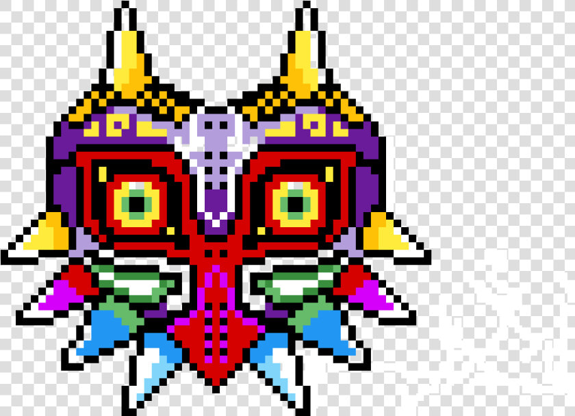 Pixel Art Zelda Majora  39 s Mask  HD Png DownloadTransparent PNG