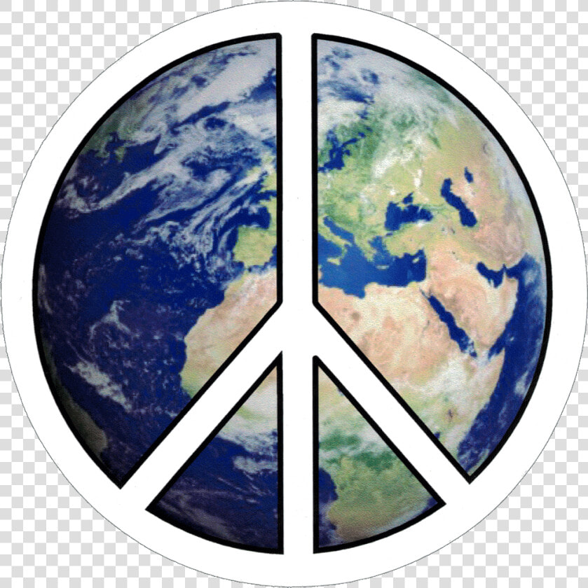 Peace Sign Over Earth   World Peace Transparent Background  HD Png DownloadTransparent PNG