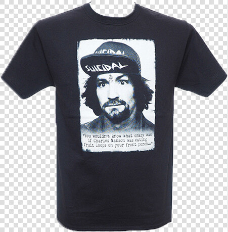 Charles manson   Charles Manson Suicidal T Shirt  HD Png DownloadTransparent PNG