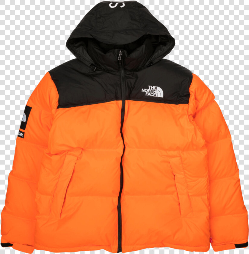 Supreme The North Face Nuptse Orange  HD Png DownloadTransparent PNG