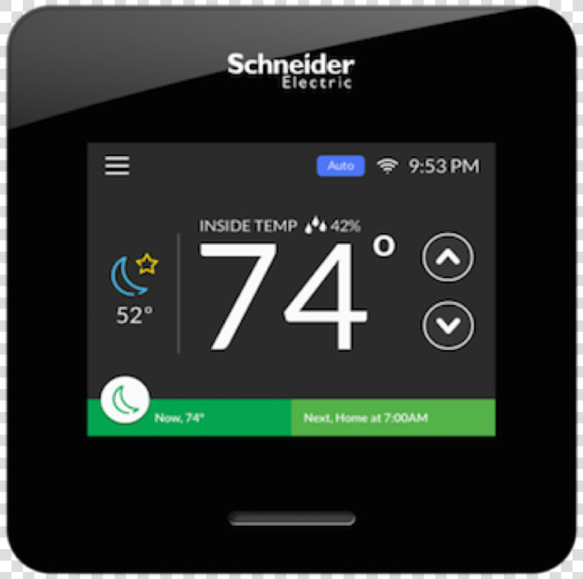 Schneider Electric Smart Thermostat   24v Smart Thermostat  HD Png DownloadTransparent PNG