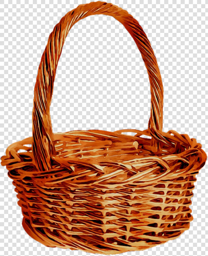 Basket Orange S   Picnic Basket  HD Png DownloadTransparent PNG