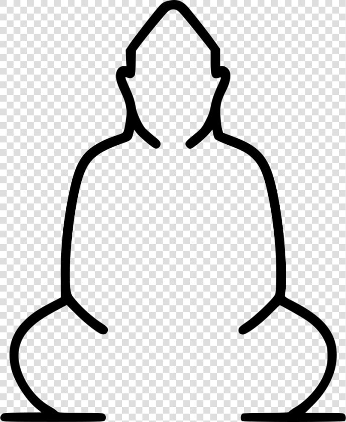 Budha   White Buddha Icon  HD Png DownloadTransparent PNG