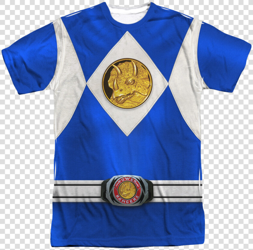 Blue Ranger Sublimation Costume Shirt  HD Png DownloadTransparent PNG