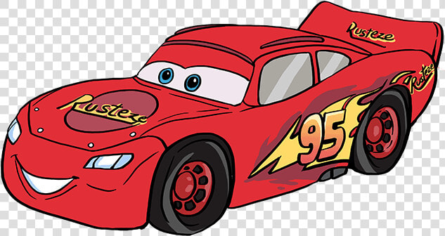 How To Draw Lightning Mcqueen   Draw Lightning Mcqueen Car  HD Png DownloadTransparent PNG