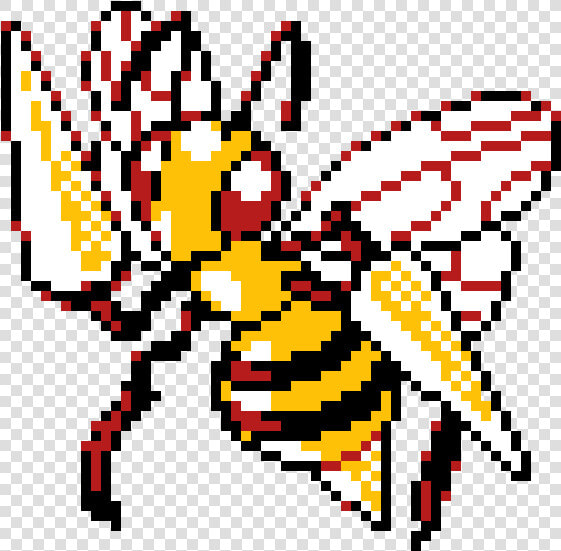 Pixel Art Pokemon Beedrill  HD Png DownloadTransparent PNG