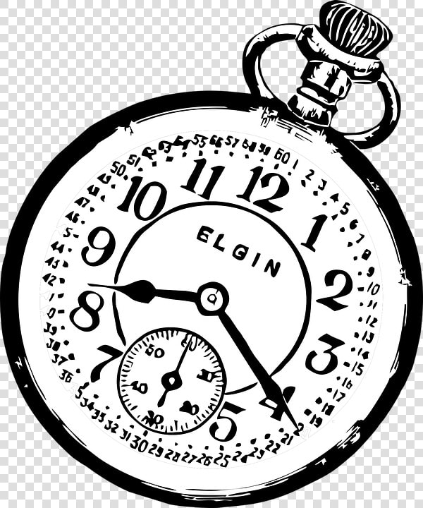 Pocket Watch  Watch  Clock  Time  Vector Image  Retro   Pocket Watch Open Clipart  HD Png DownloadTransparent PNG