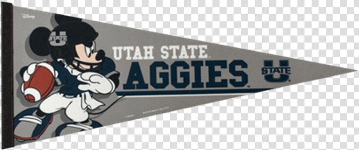 Utah State Aggies Disney Pennant Tri color   Cartoon  HD Png DownloadTransparent PNG