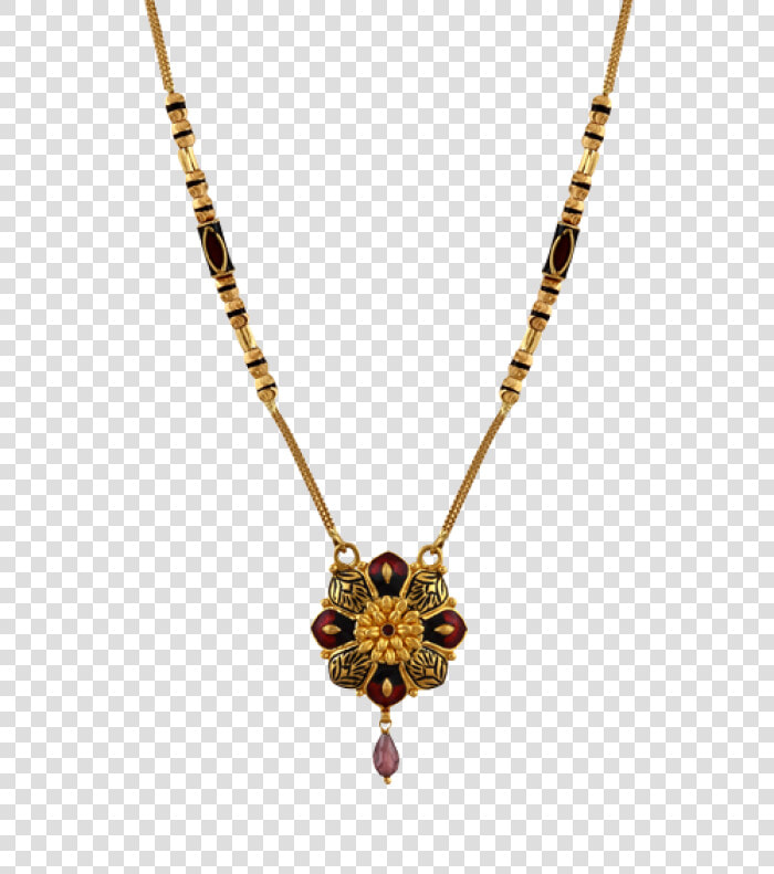 Kolhapuri Saaj Price Png   Meena Gold Mangalsutra Design  Transparent PngTransparent PNG