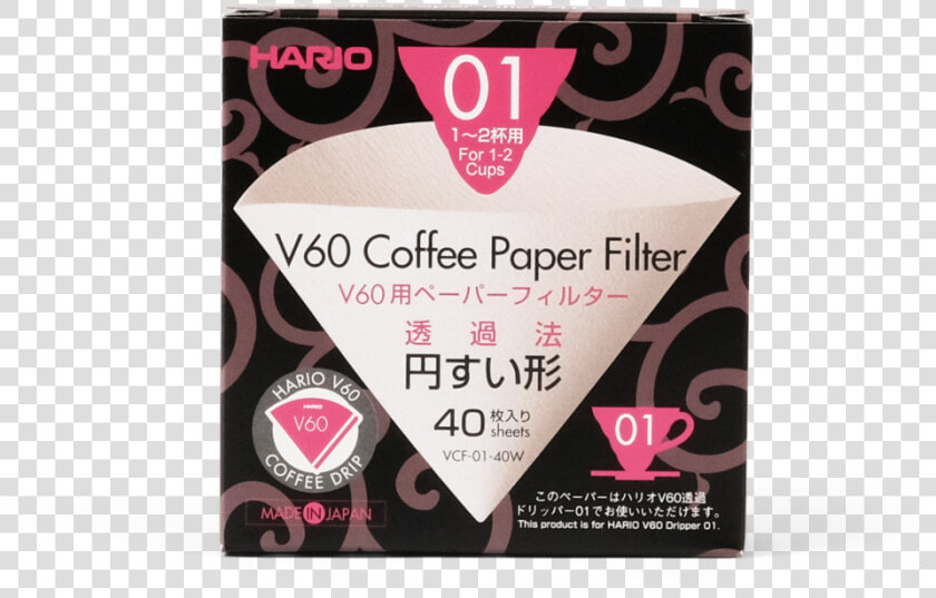 Hario V60 01 Paper Filter  HD Png DownloadTransparent PNG