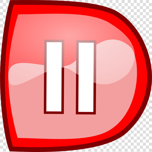 Red Pause Button Svg Clip Arts   Clip Art  HD Png DownloadTransparent PNG