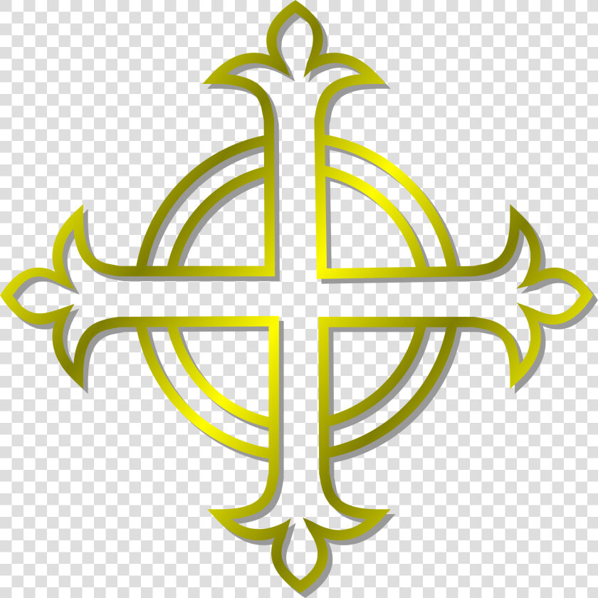 Gold Budded Cross Icons Png   Anglican Clipart  Transparent PngTransparent PNG