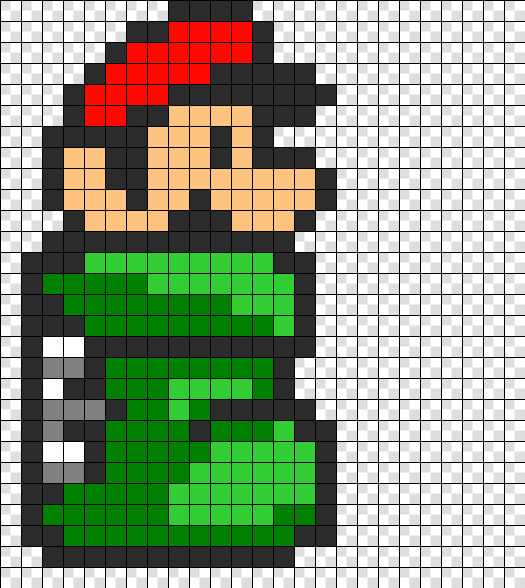 Mario In Green Tube Perler Bead Pattern   Bead Sprite   Pixel Art Mario Bros 3  HD Png DownloadTransparent PNG