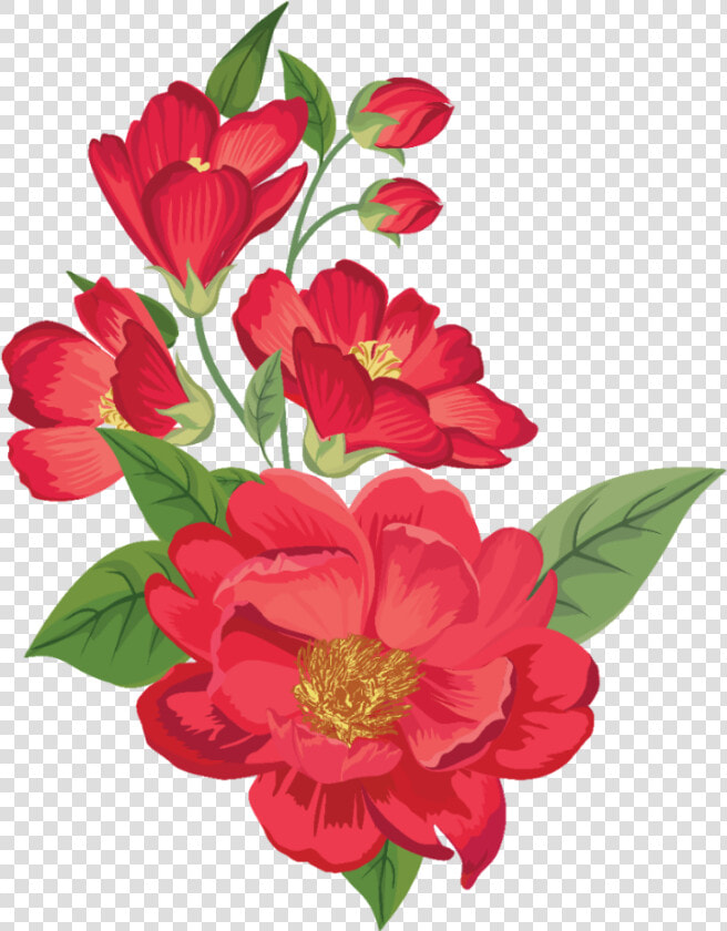  red  bloom  frame  flower  border  flowers  white   Watercolor Red Flowers Png  Transparent PngTransparent PNG