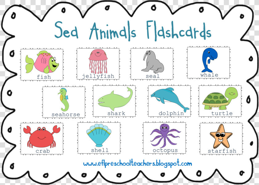 Animal Clipart Name Art And Sea The Collection   Sea Animals With Name  HD Png DownloadTransparent PNG