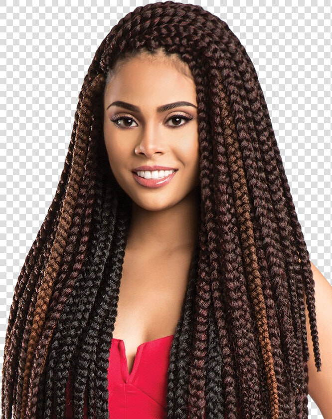 Braid   Box Braids With Brown Highlights  HD Png DownloadTransparent PNG