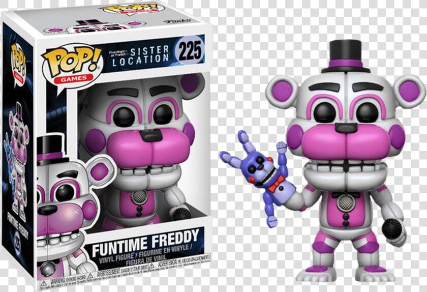 Transparent Fnaf Freddy Png   Funtime Freddy Funko Pop  Png DownloadTransparent PNG