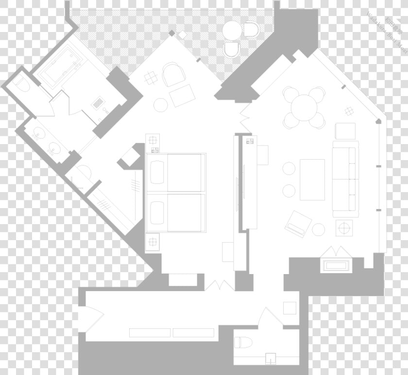 Palace Hotel Tokyo Terrace Suite   Floor Plan  HD Png DownloadTransparent PNG