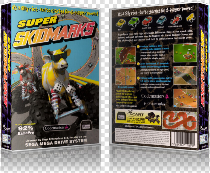 Transparent Skid Marks Png   Super Skidmarks Megadrive Cover  Png DownloadTransparent PNG