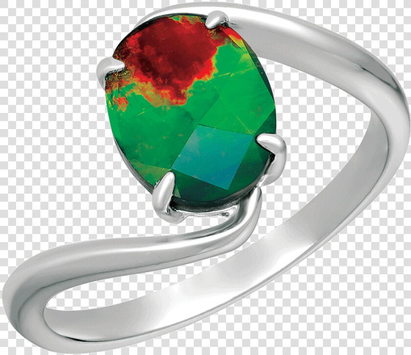 Luna Sterling Silver Ring By Korite Ammolite  HD Png DownloadTransparent PNG