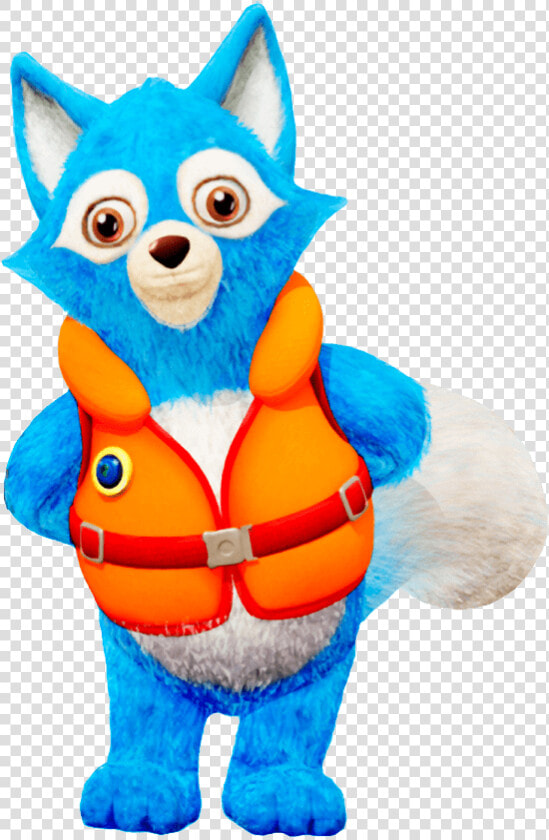 Agent Wolfie Wearing Life Vest   Special Agent Oso Vest  HD Png DownloadTransparent PNG