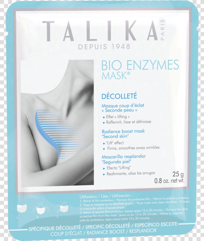 Bio Enzymes Mask Neckline   Talika Bio Enzymes Hydrating Mask  HD Png DownloadTransparent PNG