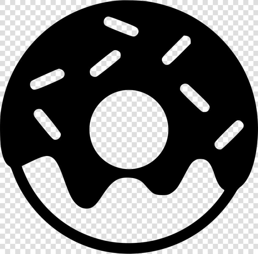 Donut   Donut Png Black And White  Transparent PngTransparent PNG