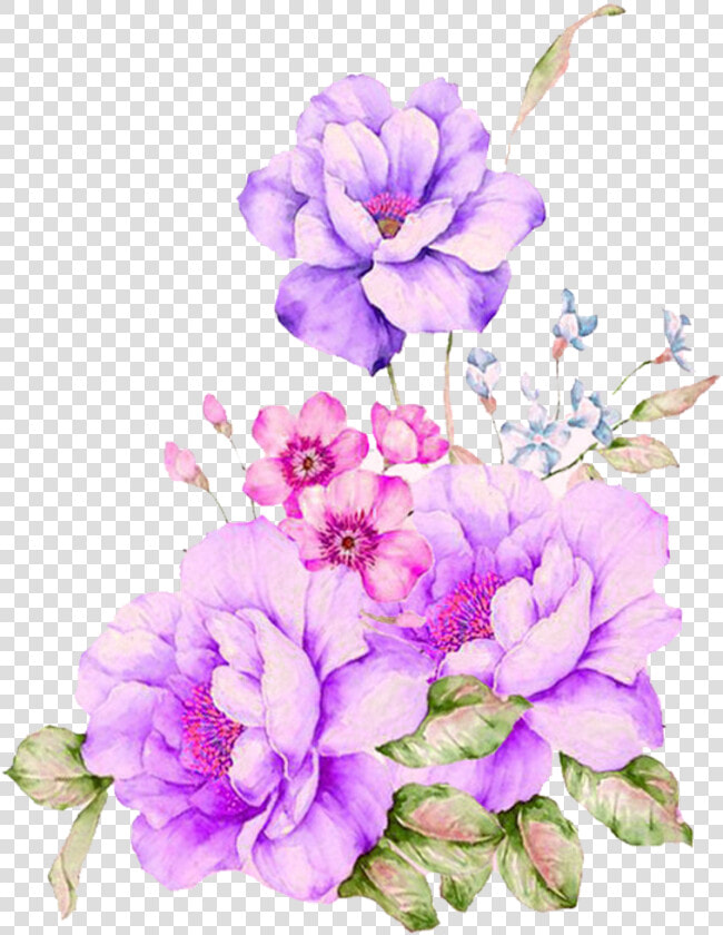  flower  flowers  border  purple  nature  tumblr  pinterest   Water Paint Flower Png  Transparent PngTransparent PNG