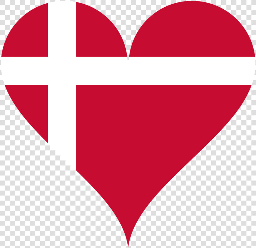 Heart Love Flag Free Photo   Dansk Flag Hjerte  HD Png DownloadTransparent PNG